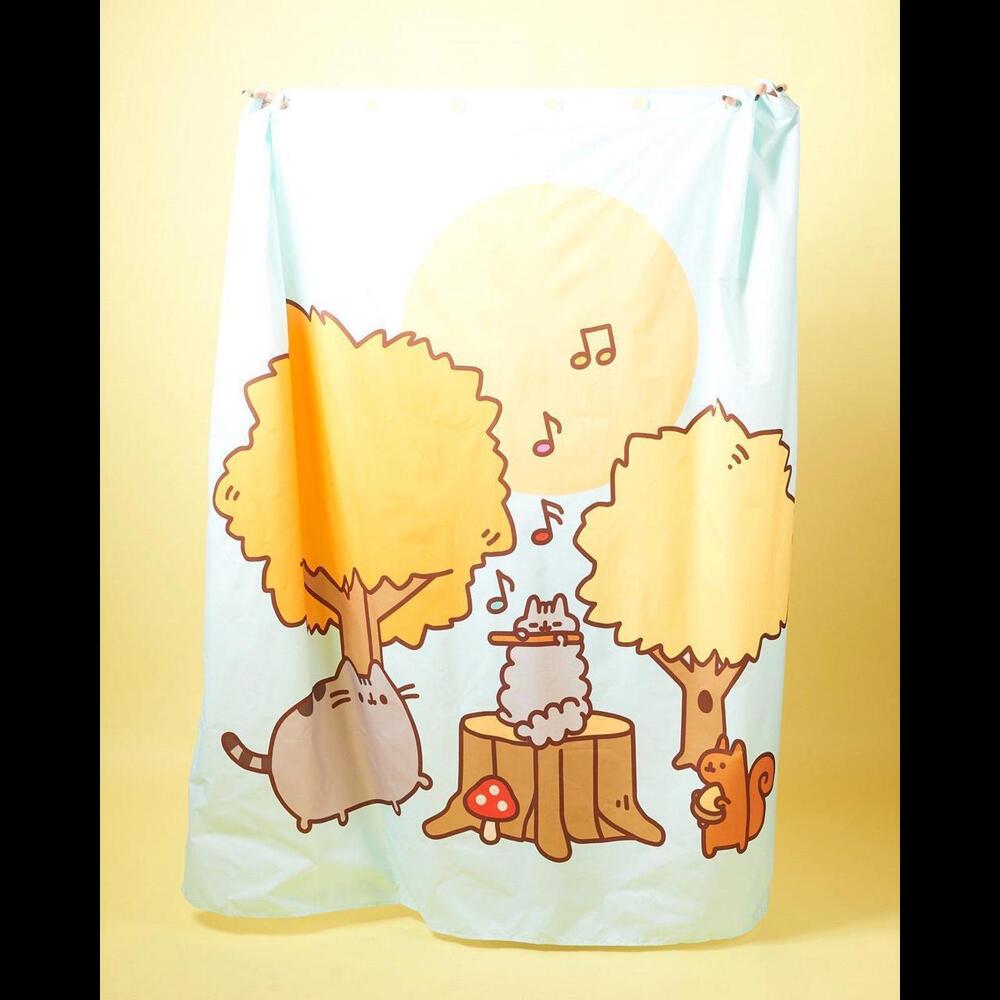 NEW Pusheen Shower Curtain Standard Bath Tub Size 72 X 70